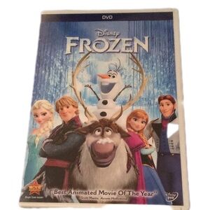 Disney Frozen DVD with Blue and White Cover